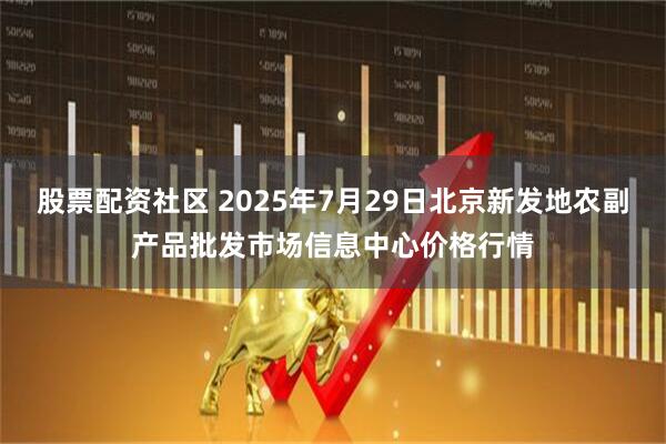 股票配资社区 2025年7月29日北京新发地农副产品批发市场信息中心价格行情